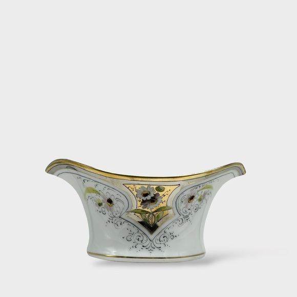 Antique STOUFFER Handpainted UNO Favorite‎ Bavaria Sugar Bowl Daisy w/Platinum - Picture 3 of 8